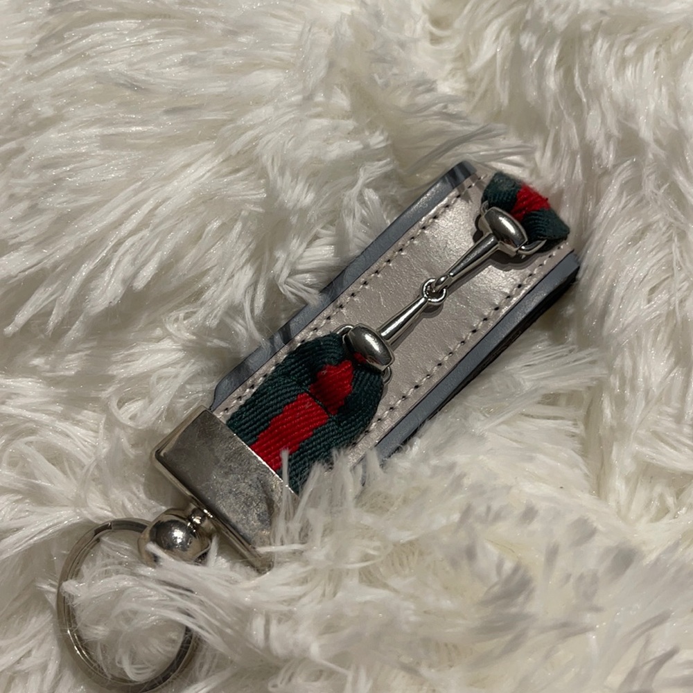 Horse bit keychain